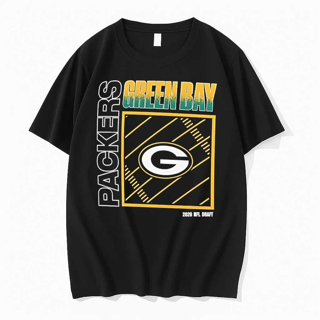 Bg7wqn9o Green Bay Packers 2026 Nfl Draft Logo Graphic Shirts
