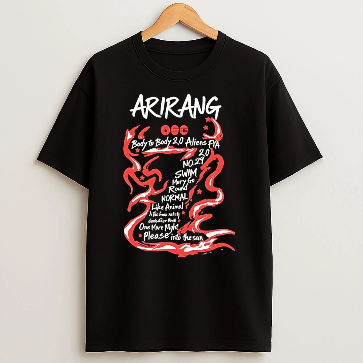 Bts Inspired Arirang Kpop Minimalist Body To Body 2 Shirts