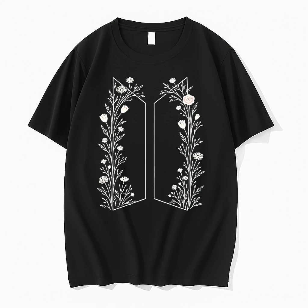 Bts Floral Kpop Fan Army Aesthetic Shirts