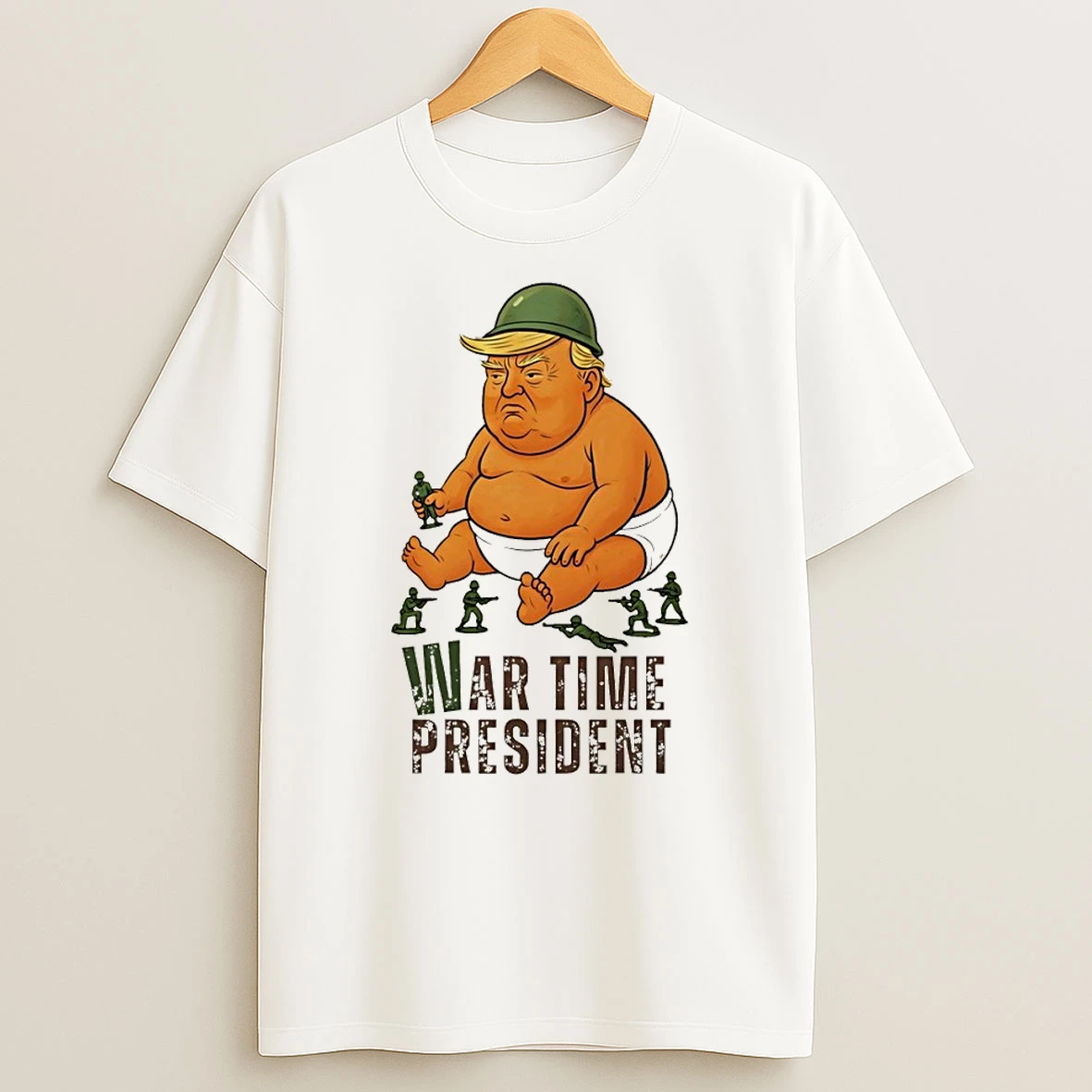 Baby Trump War Time President Political Satire Protest Activist Shirts
