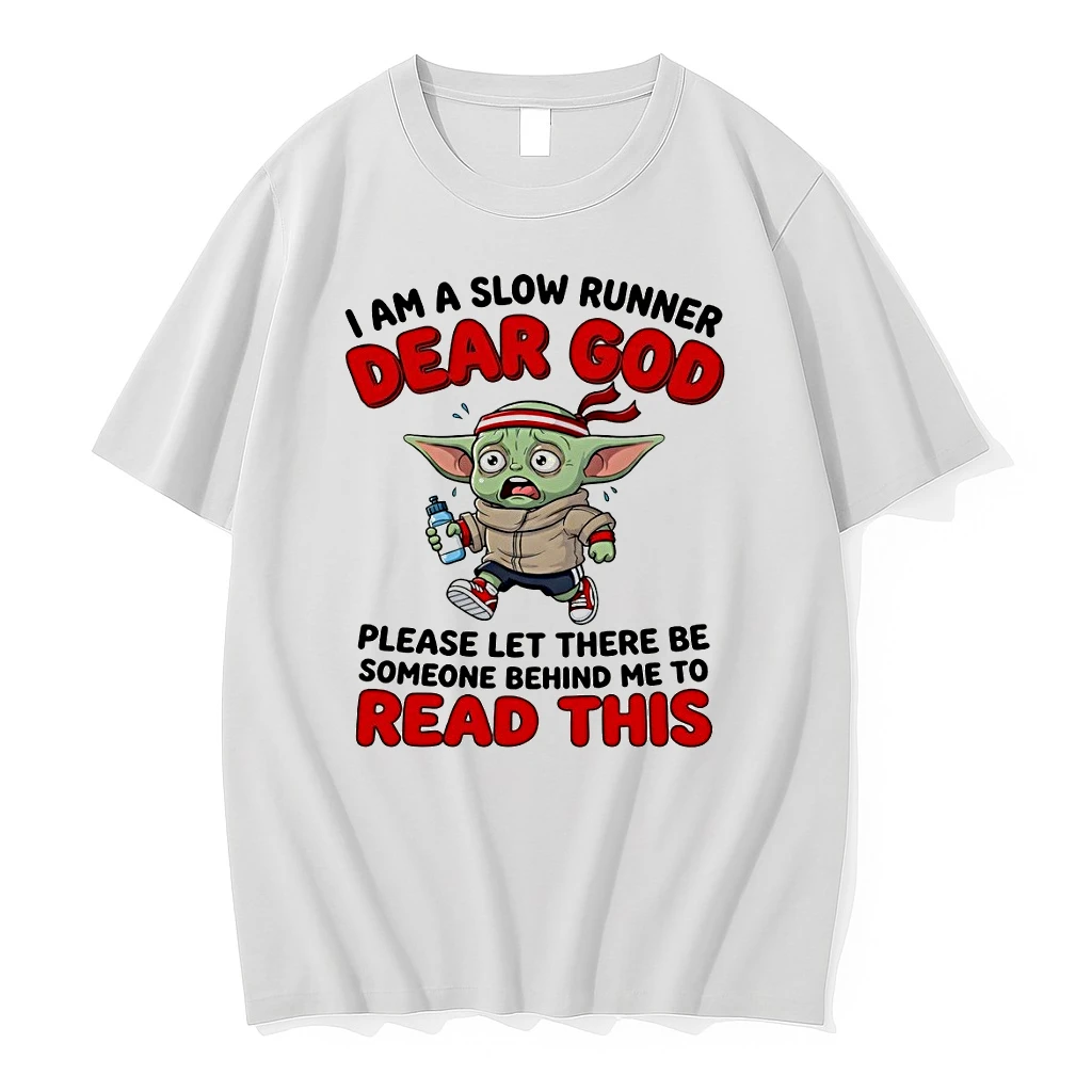 Baby Yoda I Am A Slow Runner Please Let There Be Someone Behind Me To Read This Shirts