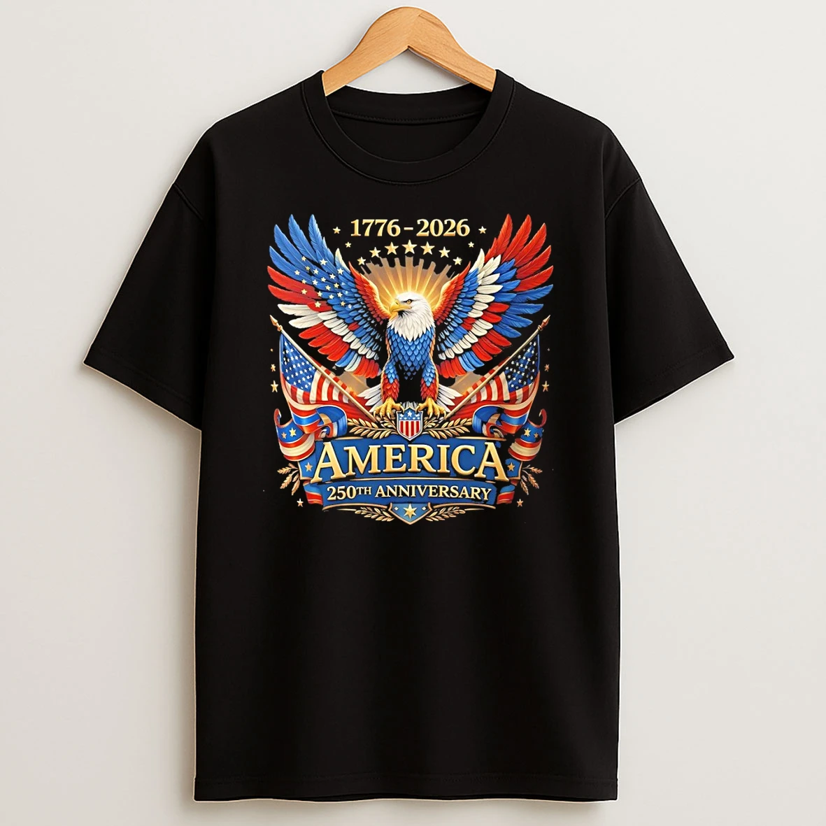 Bald Eagle America 250th Anniversary America Patriotic 1776 2026 Shirts