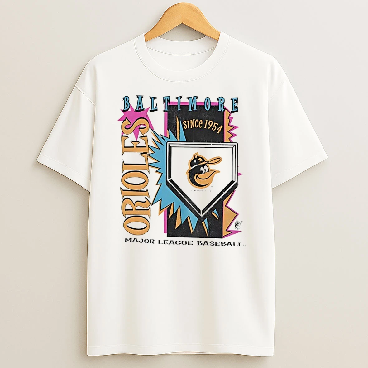 Baltimore Orioles 1954 Mlb Cooperstown Neon Field Shock Shirts