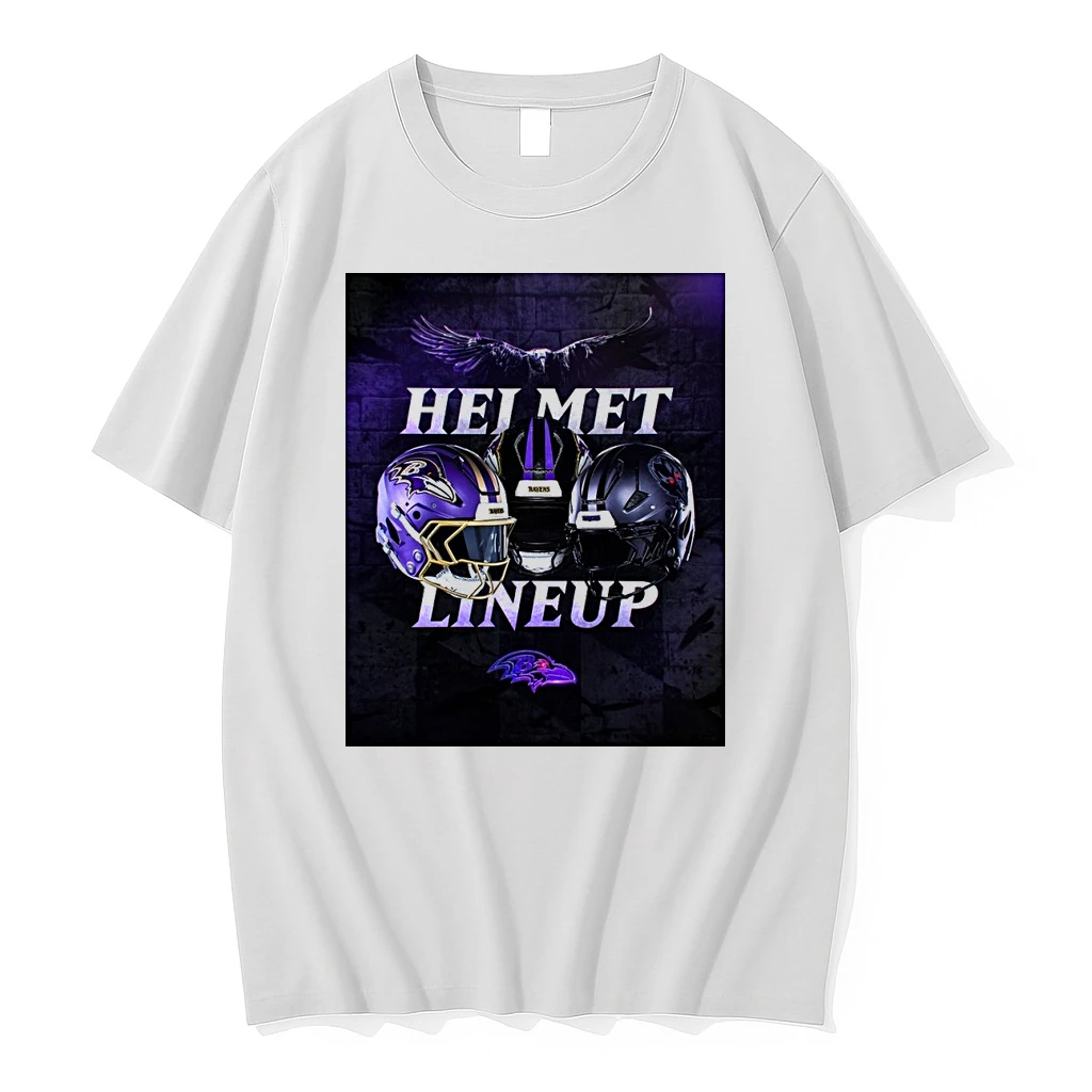 Baltimore Ravens 2026 Darkness Helmet Lineup Purple Rising Shirts