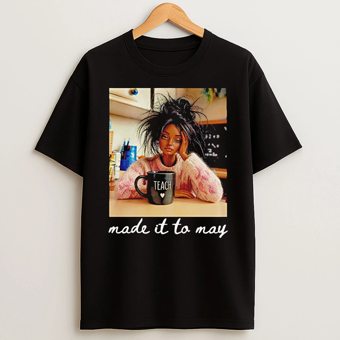 Barbie Doll Tired Made It To May Teach Vintage Shirts