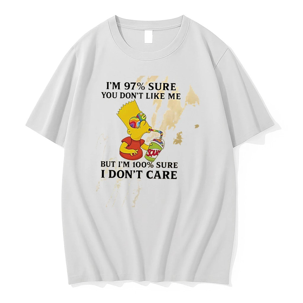 Bart Simpson Squishee Im 97 Sure You Dont Like Me Sour But Im 100 Sure I Dont Care Shirts
