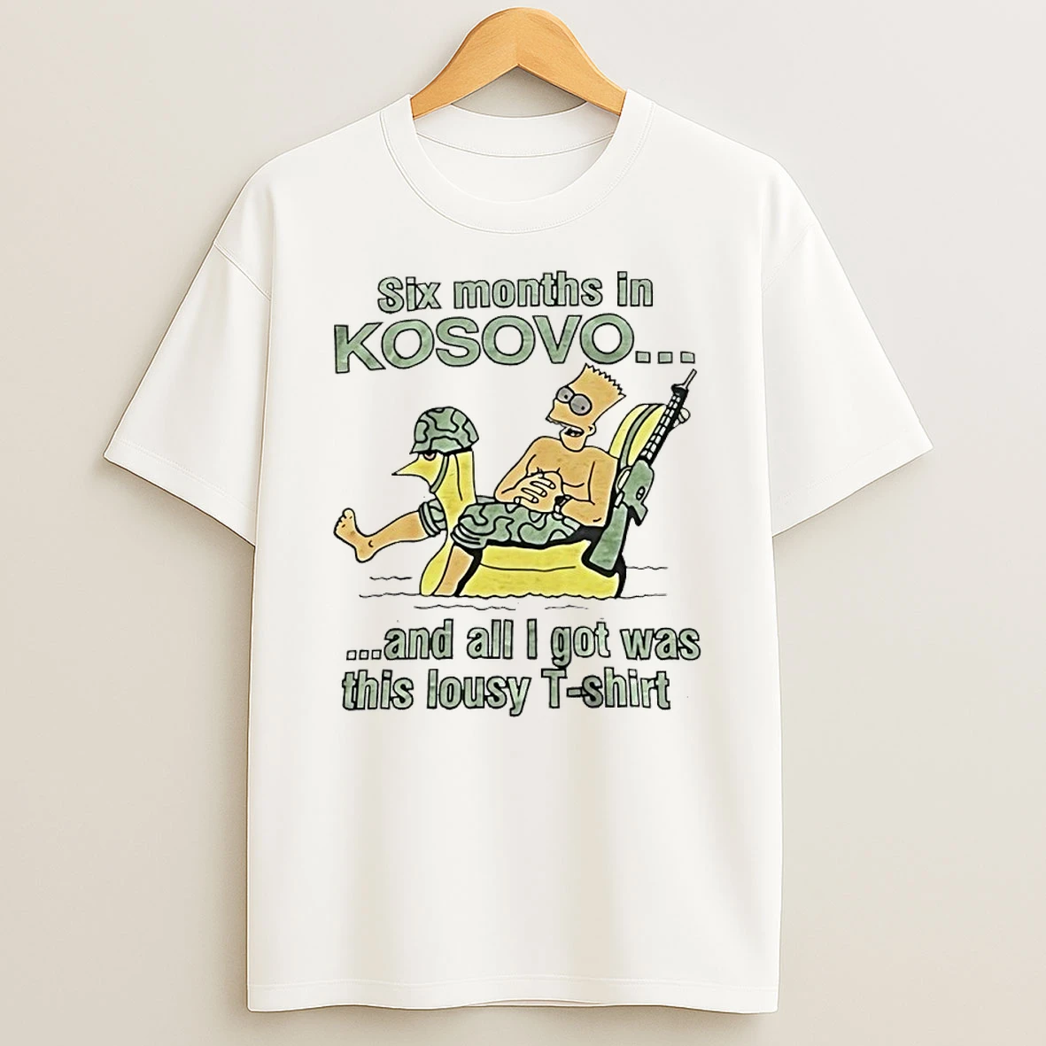 Bart Simpson Six Months In Kosovo And All I Got Was This Lousy Shirts