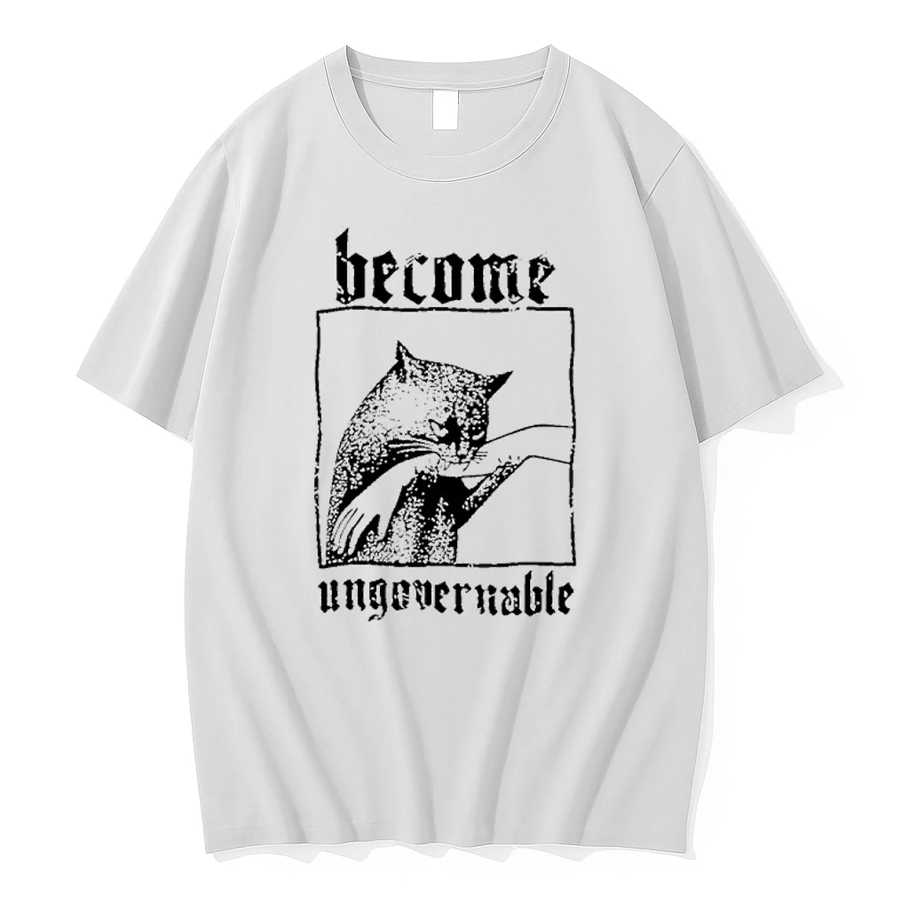 Become Ungovernable Cat Biting Hand Shirts