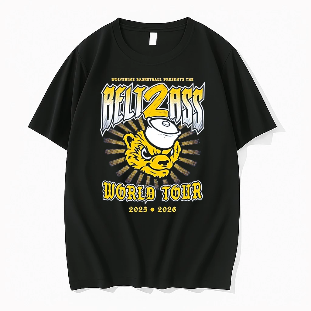 Belt To Ass World Tour 2025 2026 Michigan Wolverines Mens Basketball Presents The Belt2ass Shirts