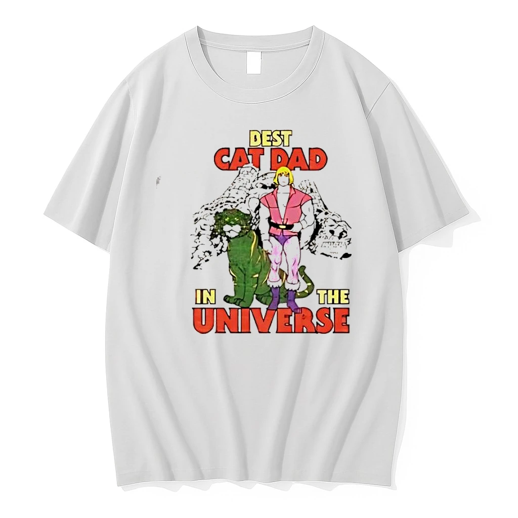 Best Cat Dad In The Universe He Man Battle Cat Shirts