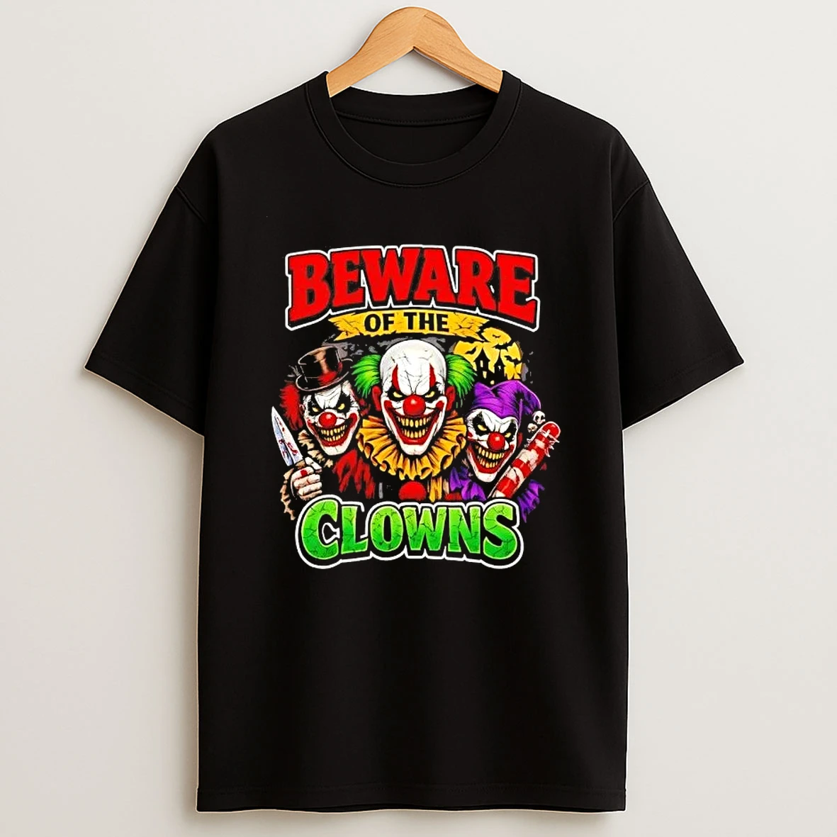 Beware Of The Creepy Clowns Attacks Graphic Shirts