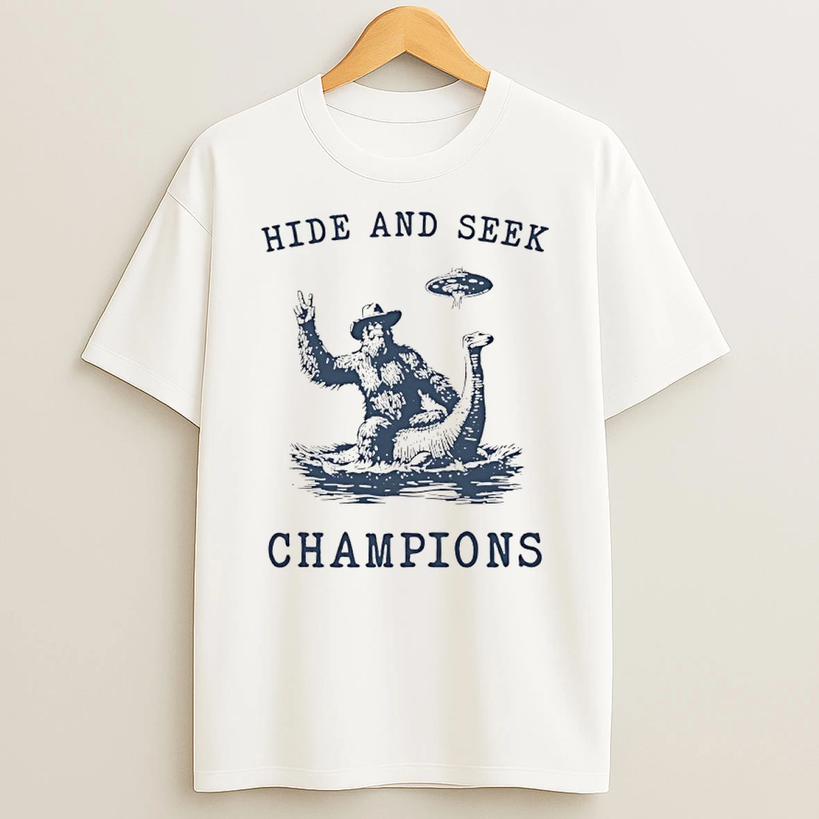 Bigfoot Hide And Seek Champion Loch Ness Shirts