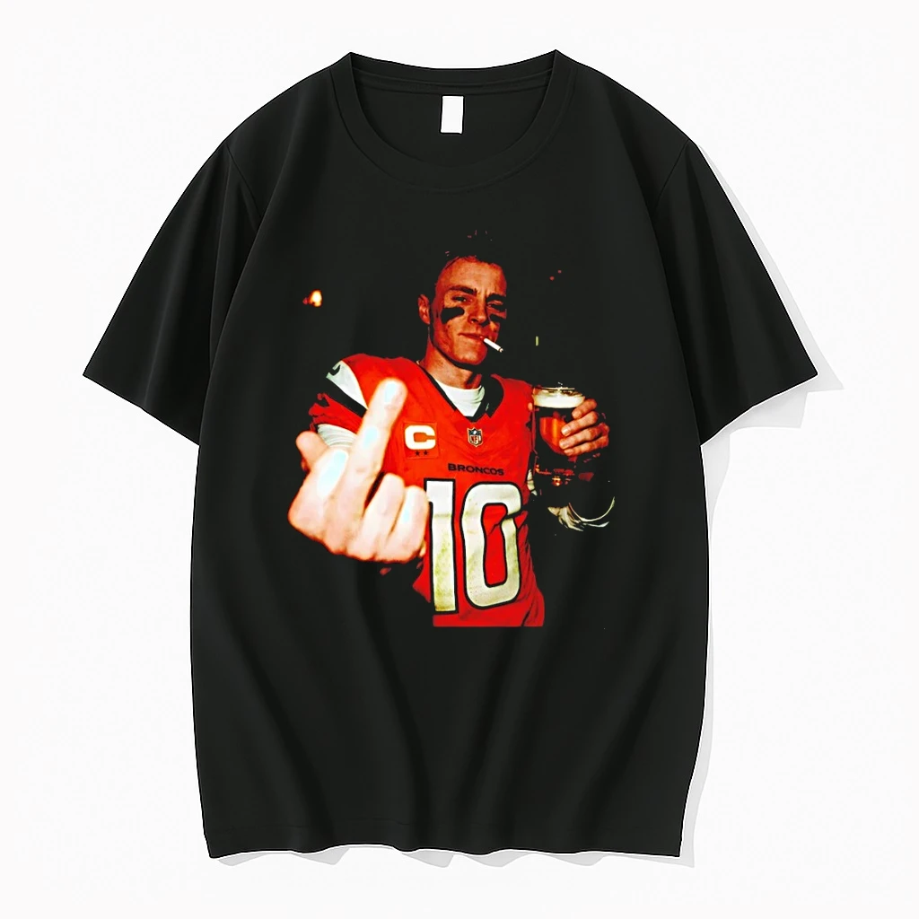 Bo Nix Middle Finger Smoking Denver Broncos Football Vintage Shirts