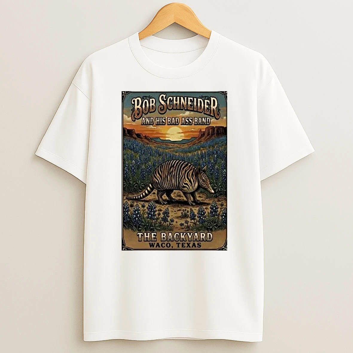 Bob Schneider And His Bad Ass Band In Waco Tx On May 8 2026 Shirts