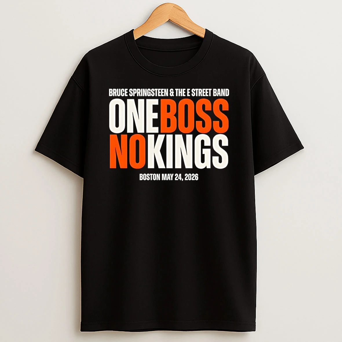 Boston Bruce Springsteen And The E Street Band One Boss No Kings May 24 Tour Shirts