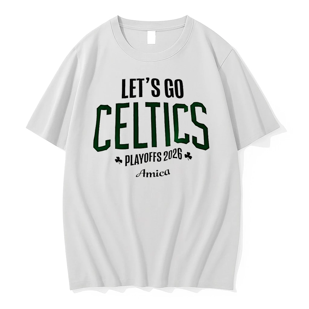 Boston Celtics Basketball Lets Go Celtics Playoffs 2026 Amica Shirts