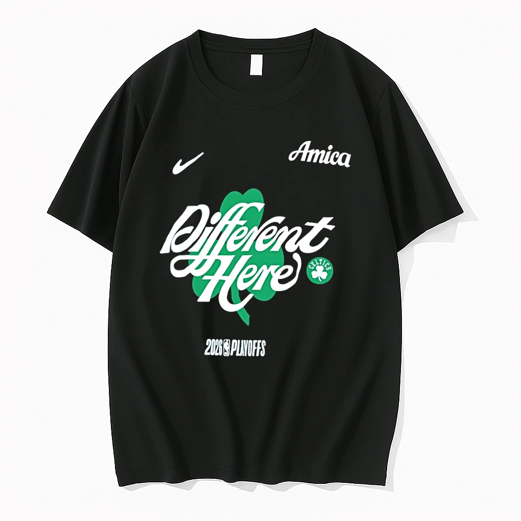 Boston Celtics Different Here 2026 Playoffs Nba Amica Shirts