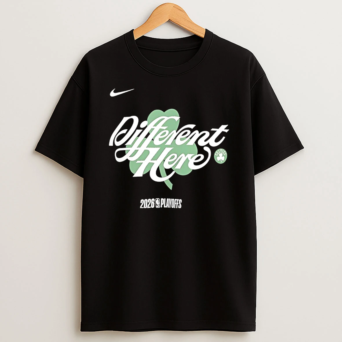 Boston Celtics Nike 2026 Nba Playoffs Mantra Different Here Shirts