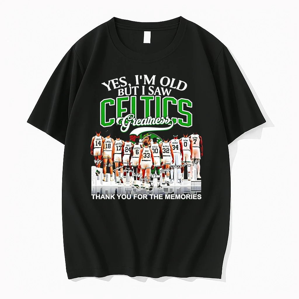 Boston Celtics Yes Im Old But I Saw Celtics Greatness Thank You For The Memories Signatures Shirts