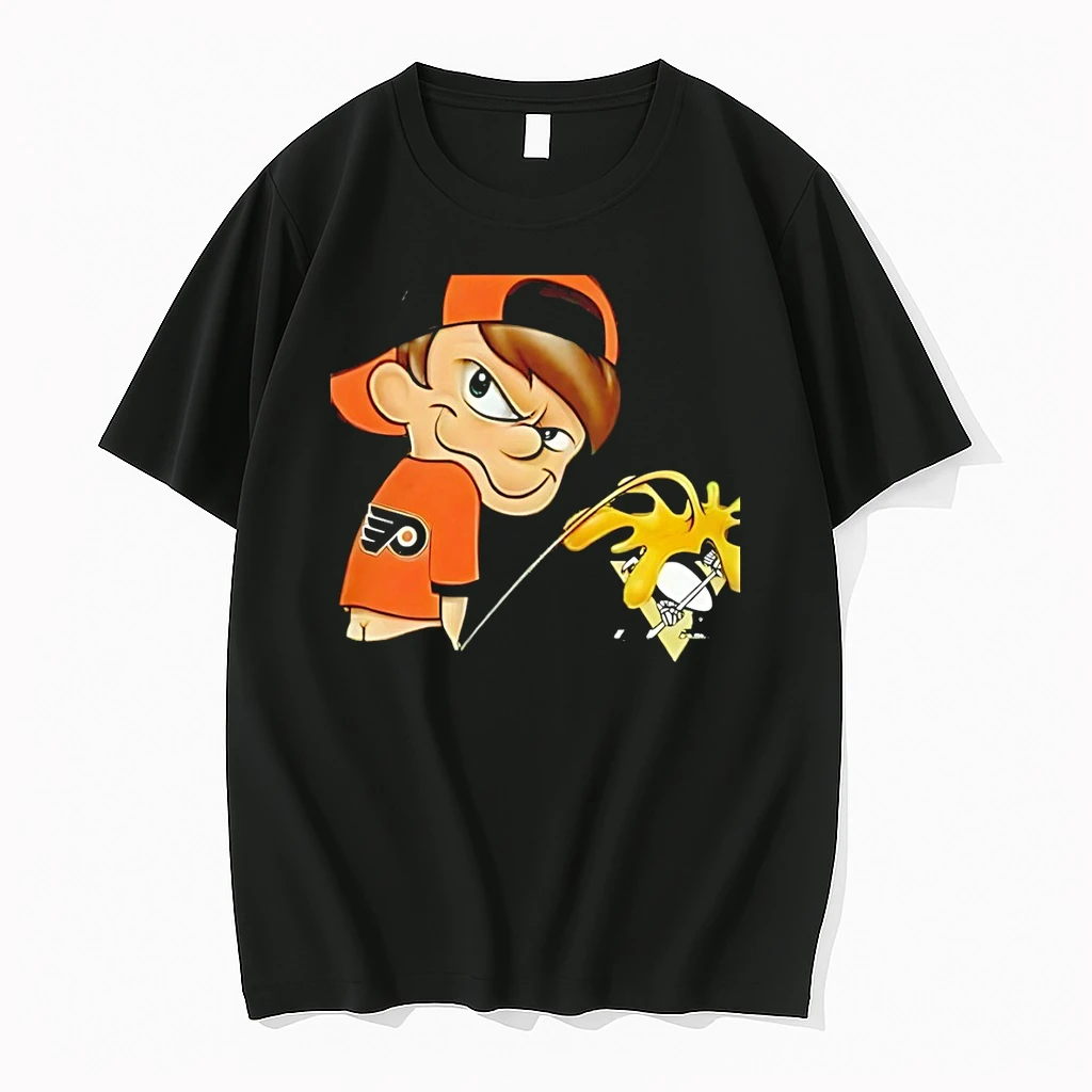 Boy Philadelphia Flyers Piss On Pittsburgh Penguins Hockey Meme Shirts