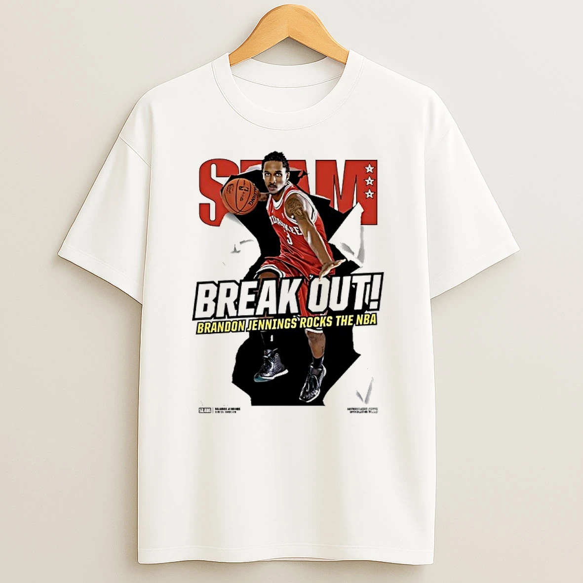 Brandon Jennings Rocks The Nba Break Out Slam Shirts