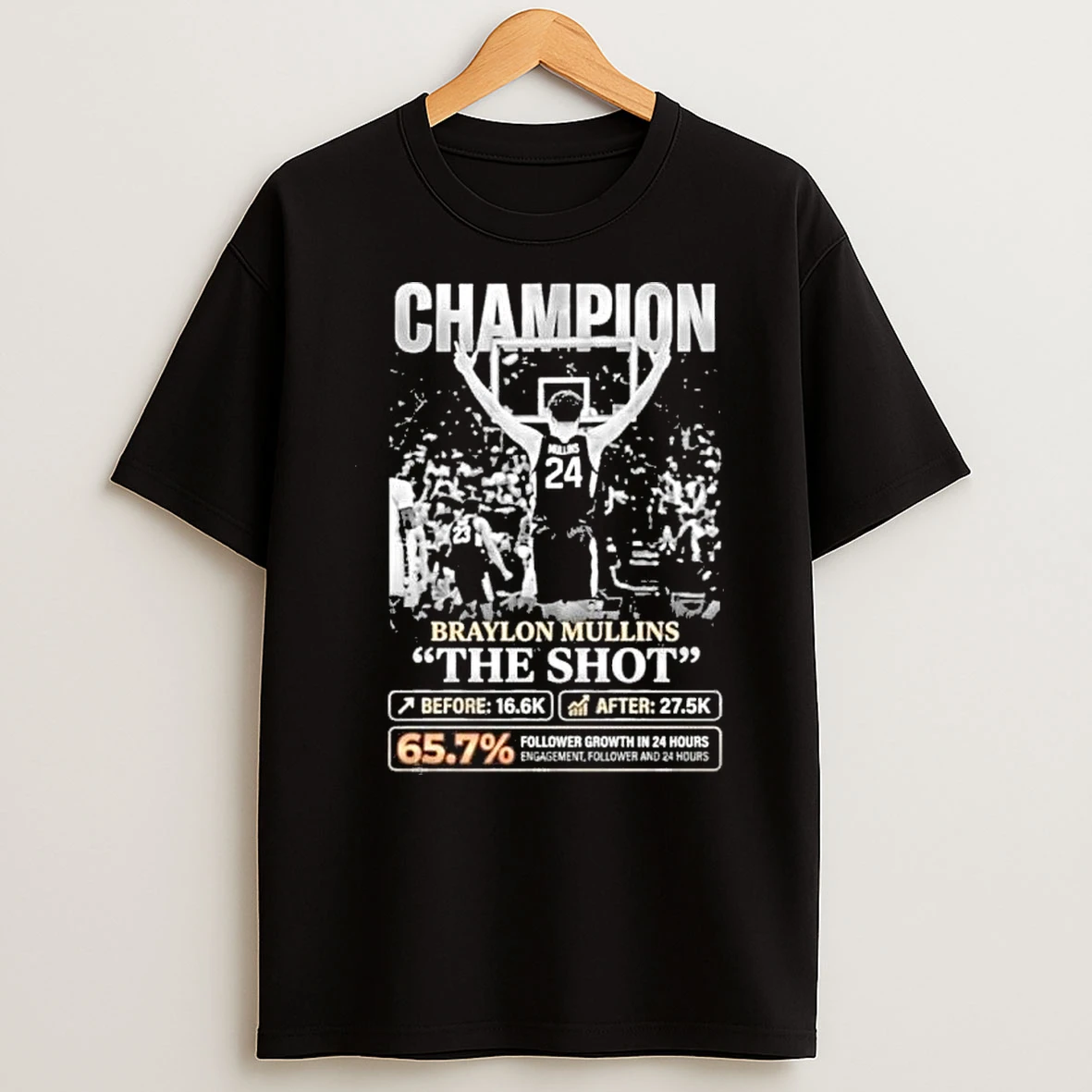 Braylon Mullins Champion The Shot Game Duke Vs Uconn Shirts