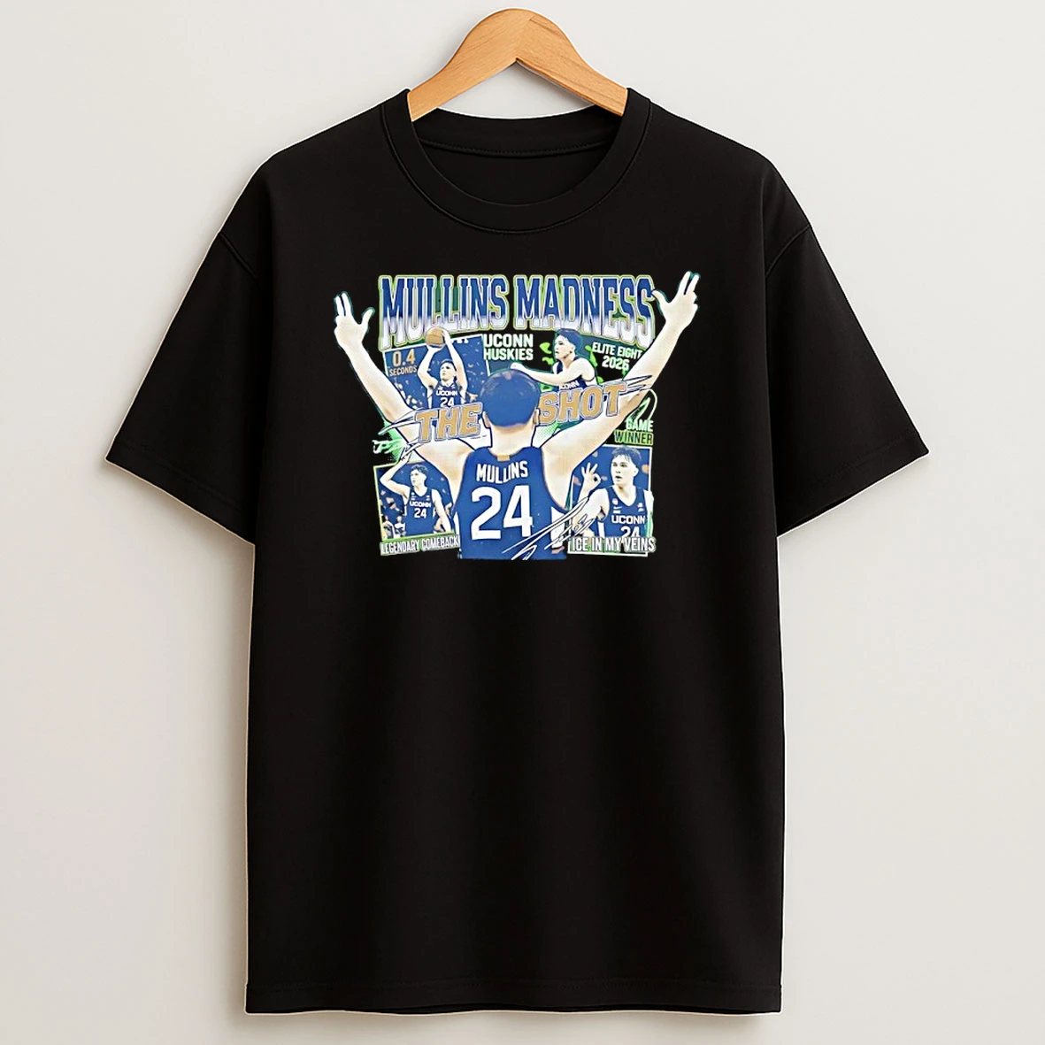 Braylon Mullins Uconn Huskies The Shot Mullins Madness Elite Eight 2026 Signature Shirts