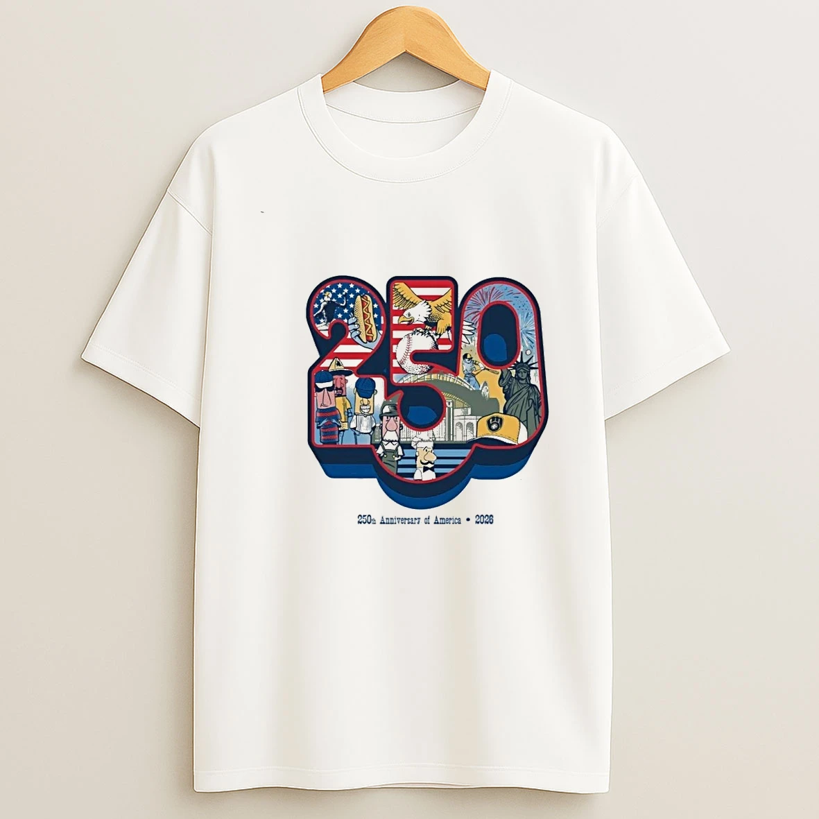 Brewers 250th Anniversary Of America 2026 00 Shirts