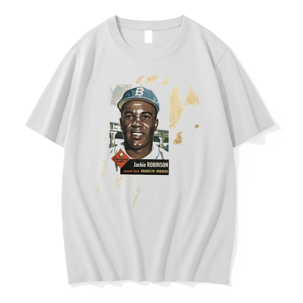 Brooklyn Dodgers Jackie Robinson Topps Dodgers Baseball Card Shirts