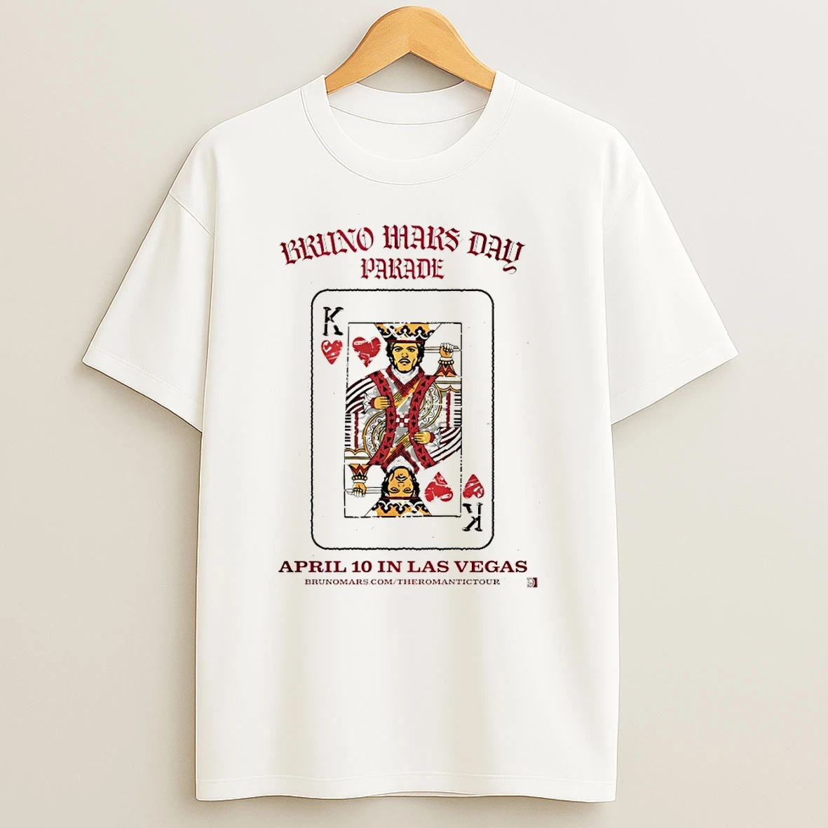 Bruno Mars Bruno Mars Day Parade April 10 Las Vegas Card Shirts