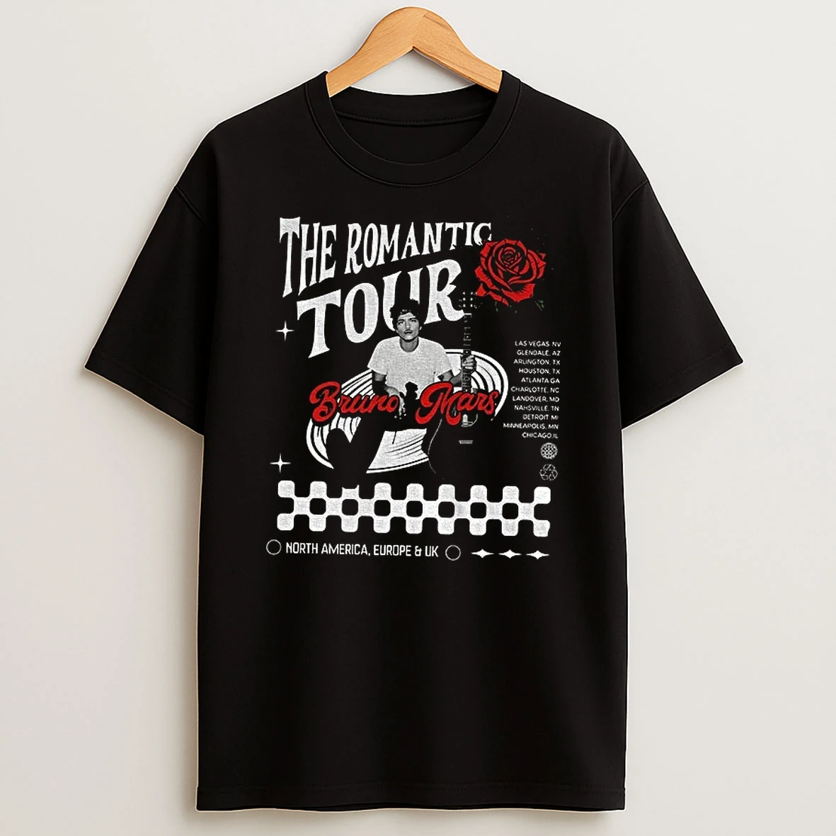 Bruno Mars The Romantic Tour Pop Concert Vintage Shirts