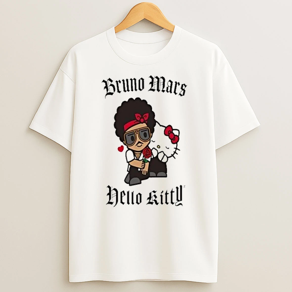 Bruno Mars X Hello Kitty The Romatic Tour 2026 Shirts