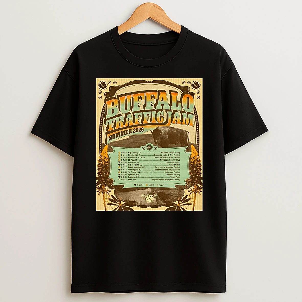 Buffalo Traffic Jam Summber 2026 Tour Dates May 24 Aug 22 Shirts