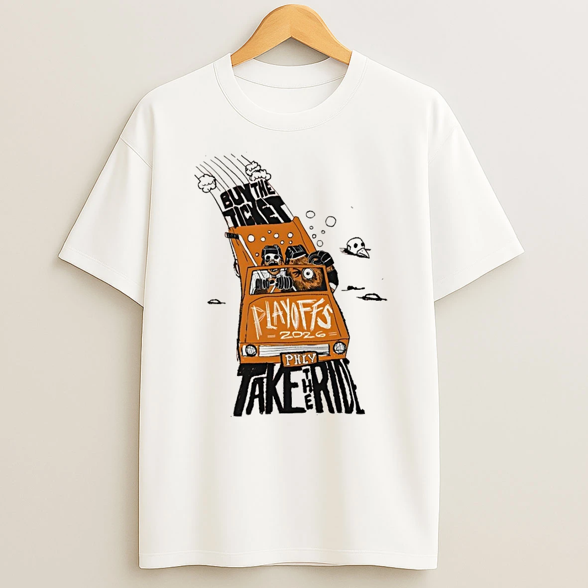 Buy The Ticket Take The Ride Philadelphia Flyers Hockey Playoffs 2026 Shirts