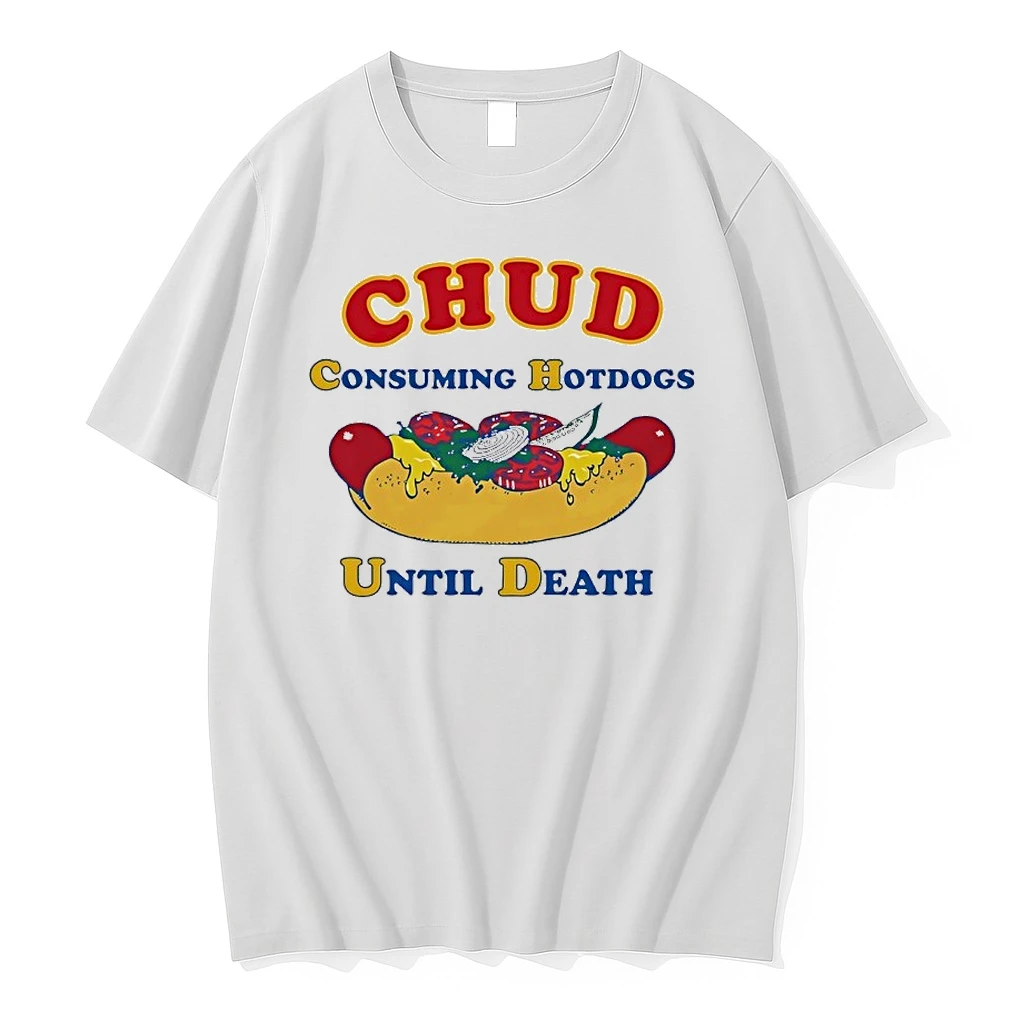 Chud Consuming Hotdogs Until Death Shirts