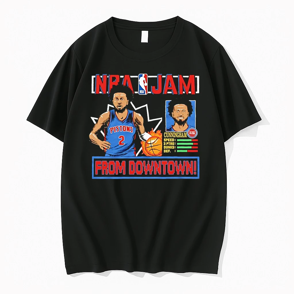 Cade Cunningham 2 Detroit Pistons Basketball Nba Jam From Downtown Shirts