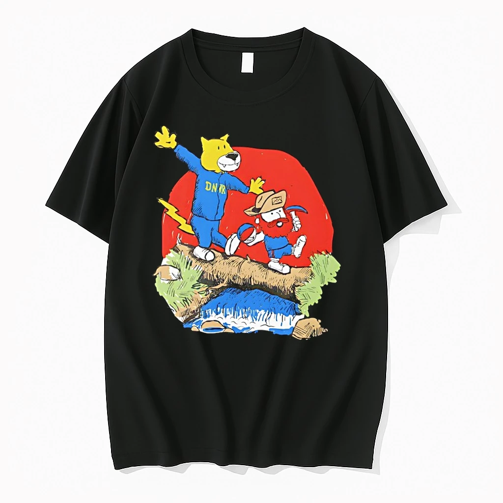 Calvin And Hobbes Parody Rocky Vs Miner Denver Nuggets Basketball Fans Shirts