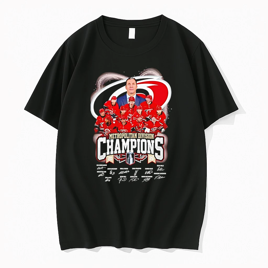 Carolina Hurricanes Hockey Metropolitan Division Champions Signatures Shirts