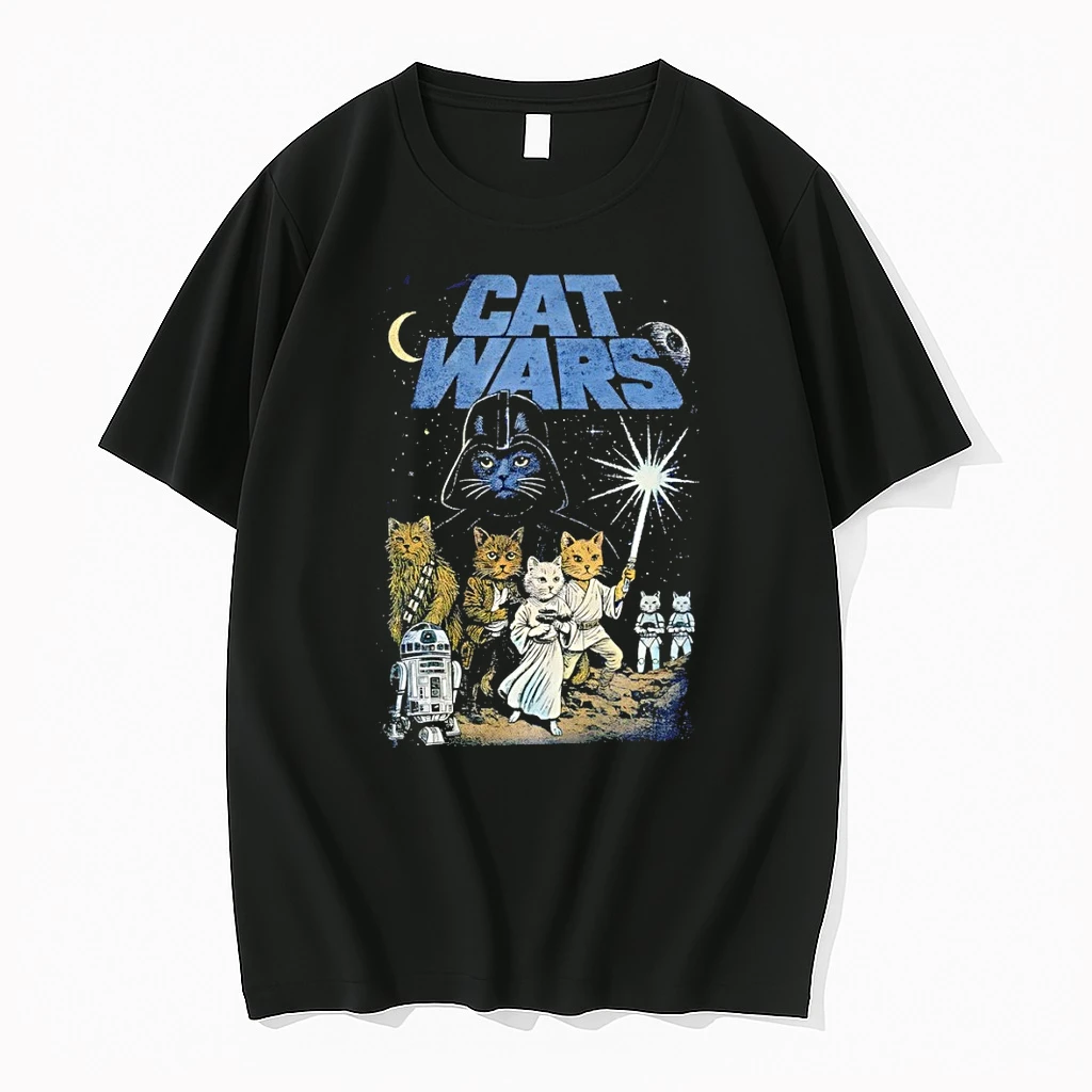 Cat Wars Space Cat Star Wars Parody Vintage Shirts