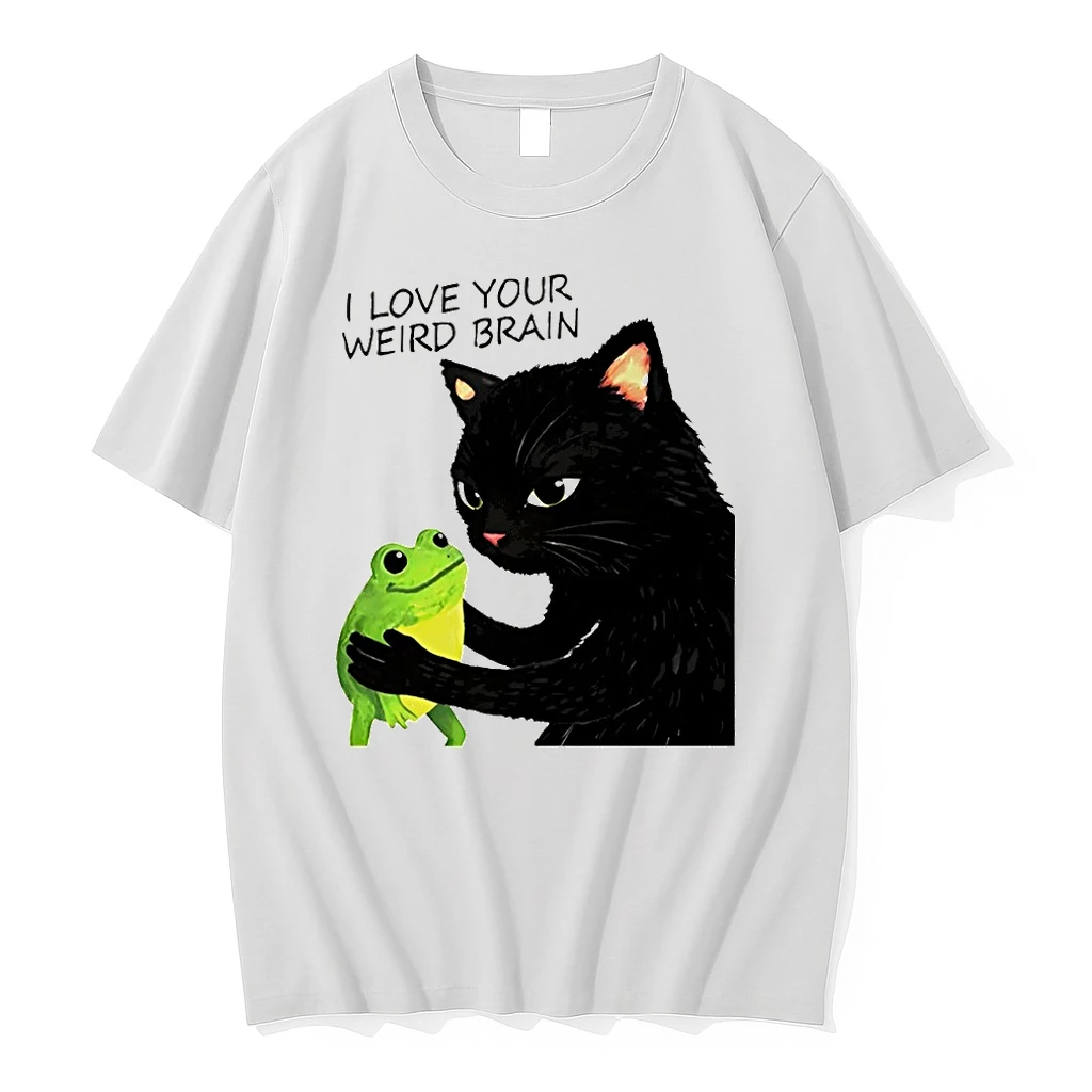 Cat Eats Frog I Love Your Weird Brain Shirts