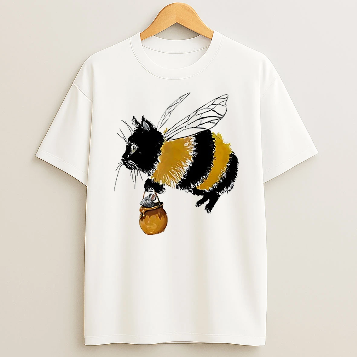 Catbee Flying Meme Shirts