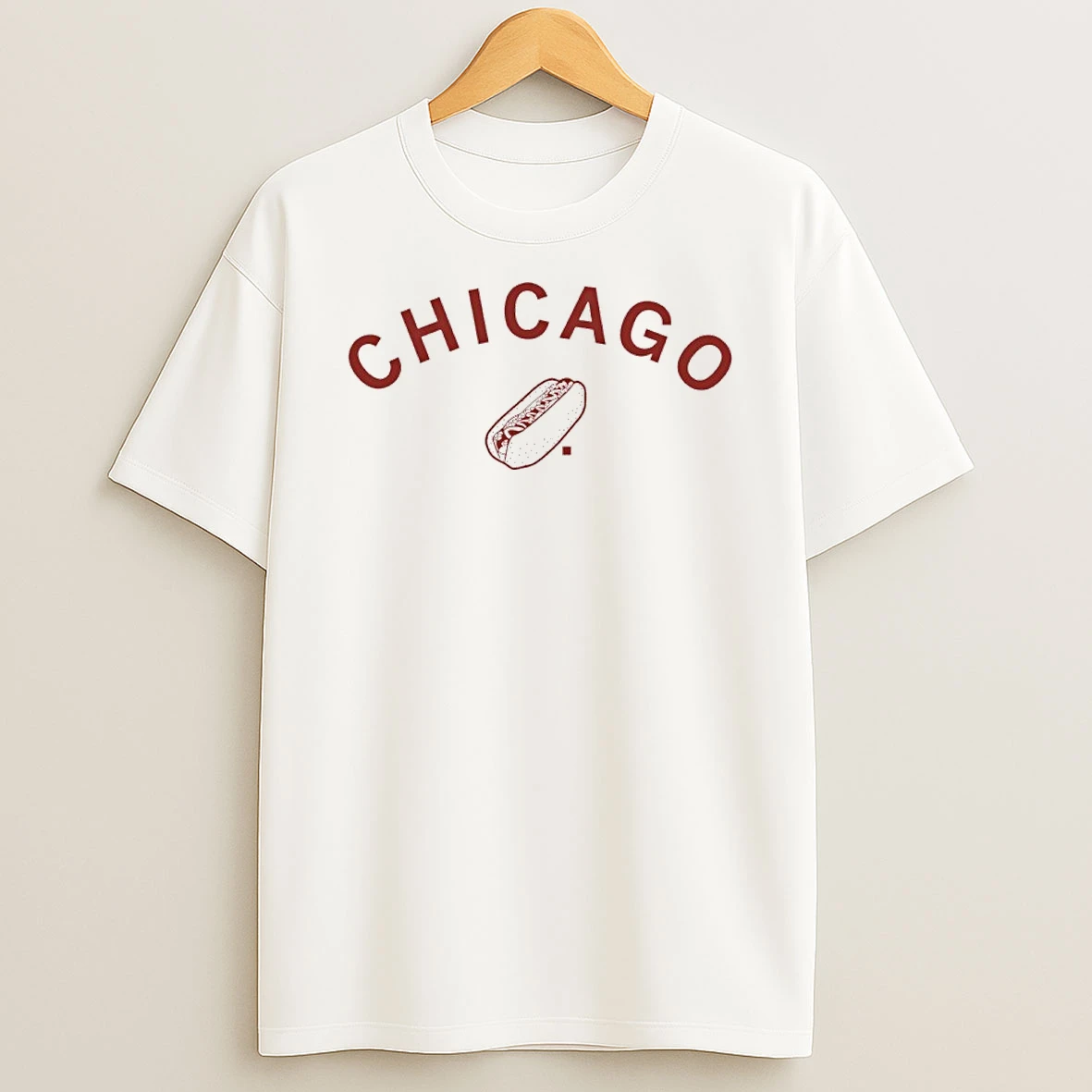 Chicago Hot Dog Curved Shirts