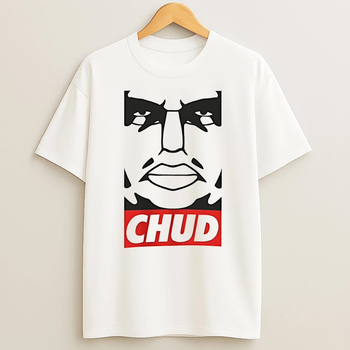 Chud Style Portrait Obey Parody Shirts