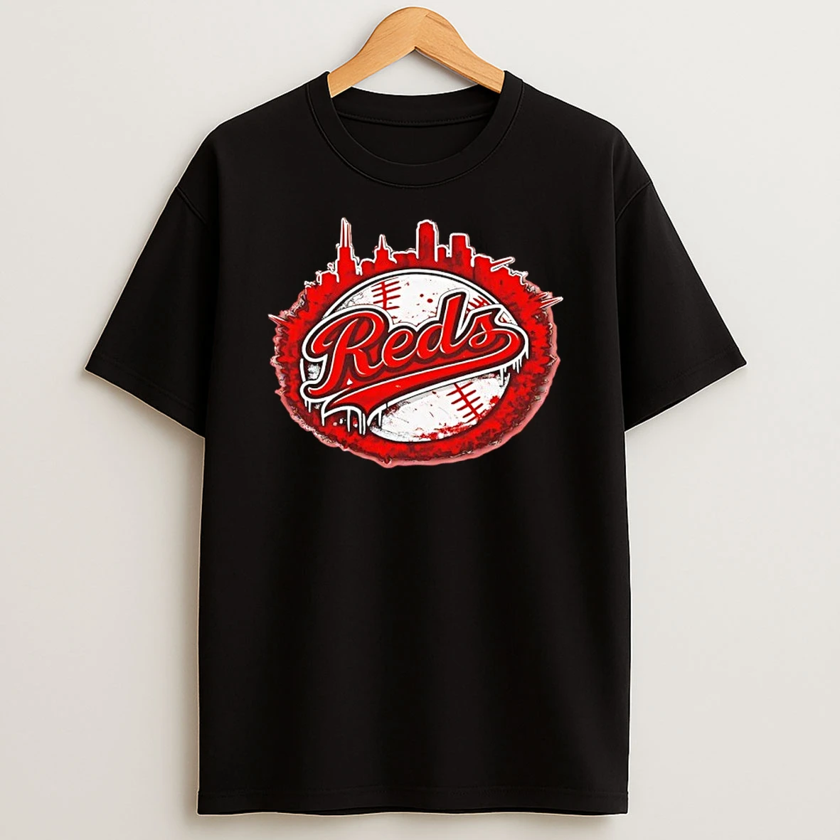 Cincinnati Reds Baseball City Skyline Shirts