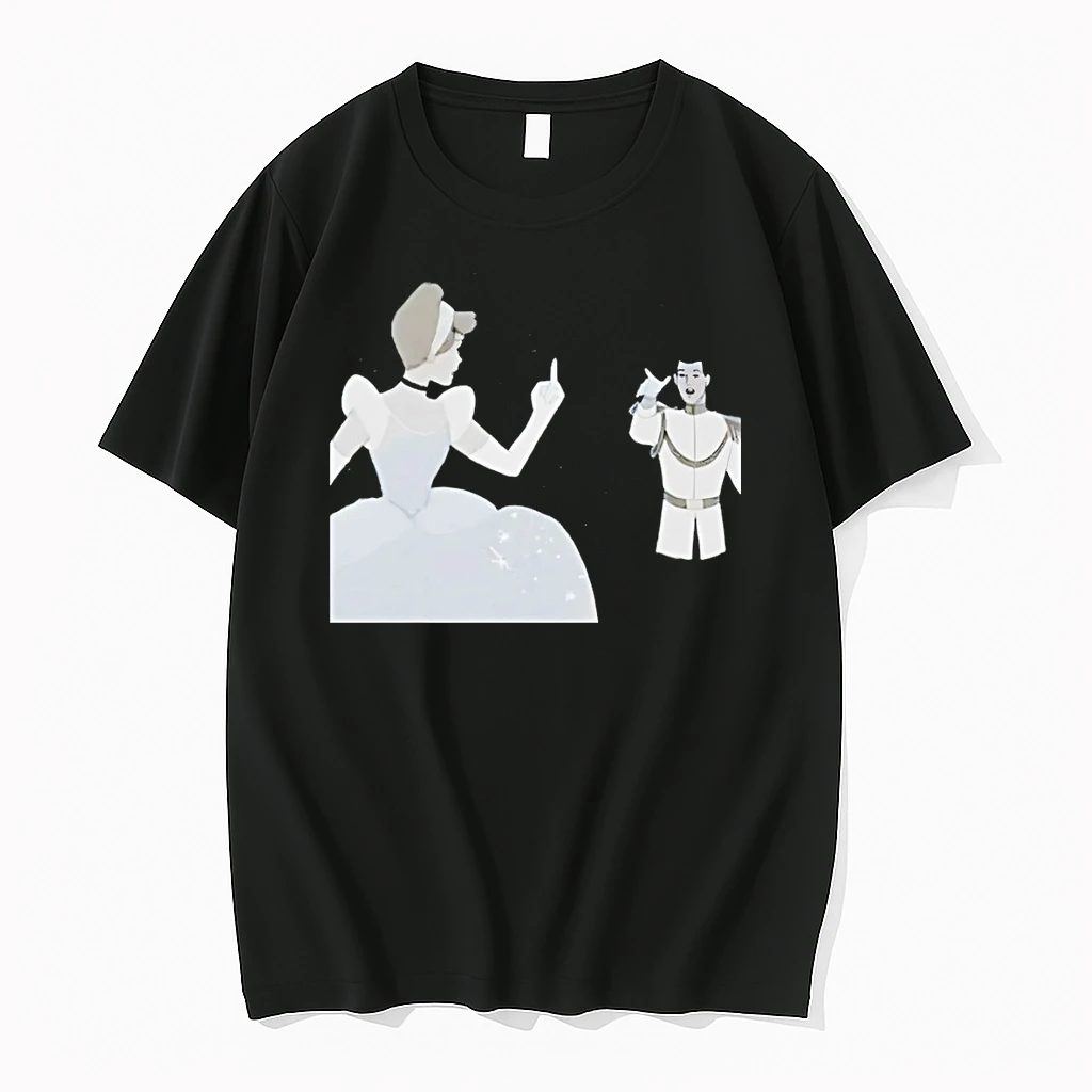 Cinderella Middle Finger Disney Funny Princess Meme Parody Shirts