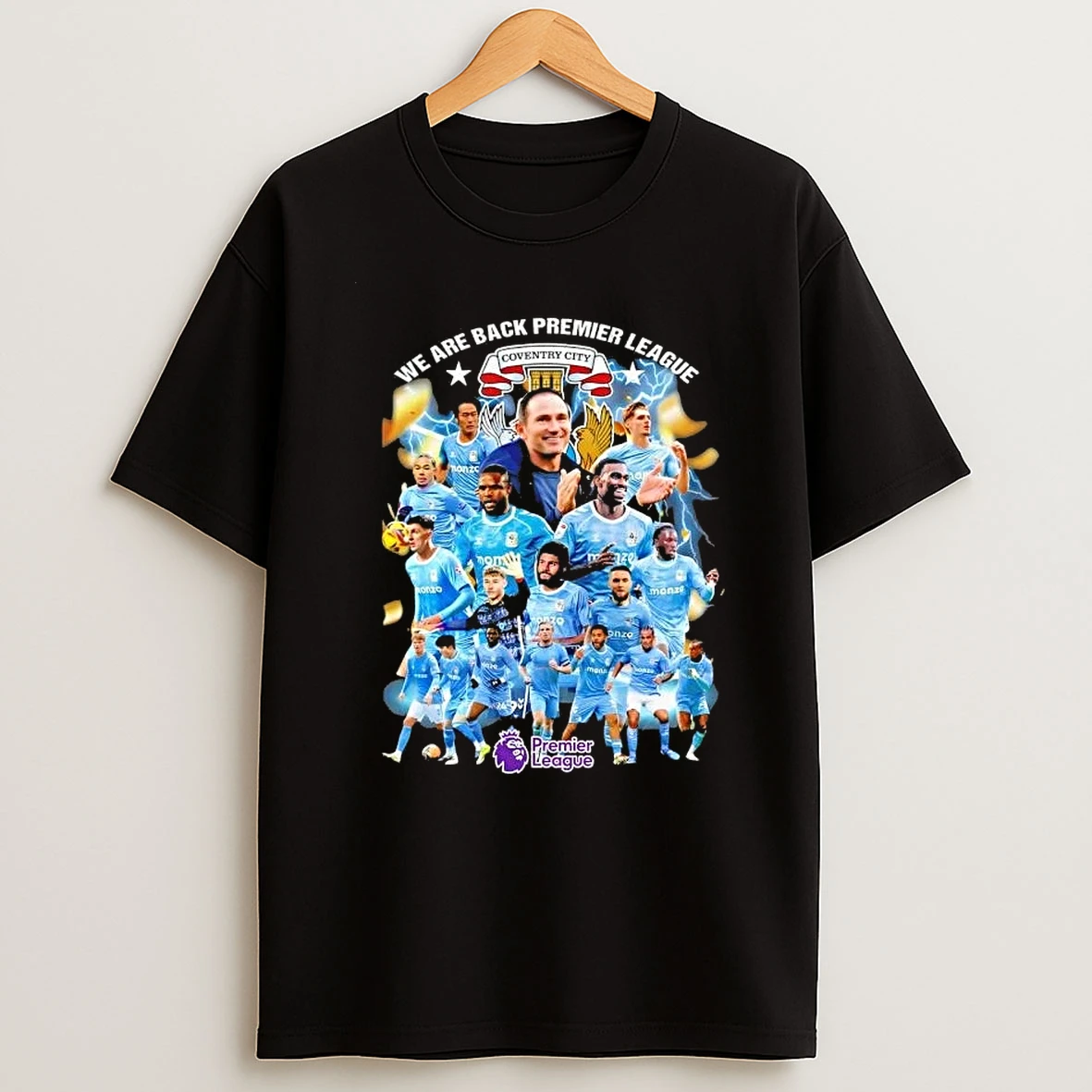 Coach Frank Lampard And Players Manchester City We Are Back Premier League Shirts