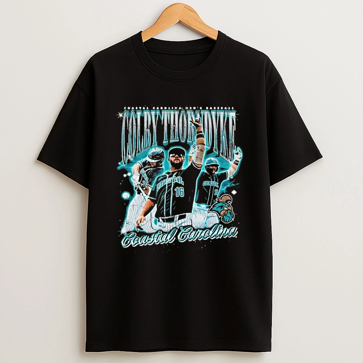 Colby Thorndyke Coastal Carolina Chanticleers Mens Baseball Shirts