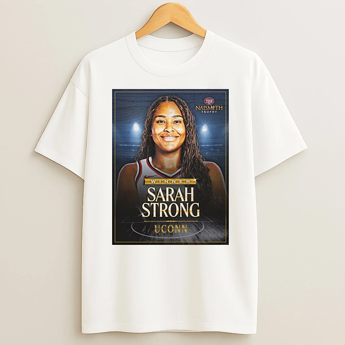 Congratulations Sarah Strong Uconn 2026 Jersey Mikes Naismith Womens College Player Of The Year Shirts