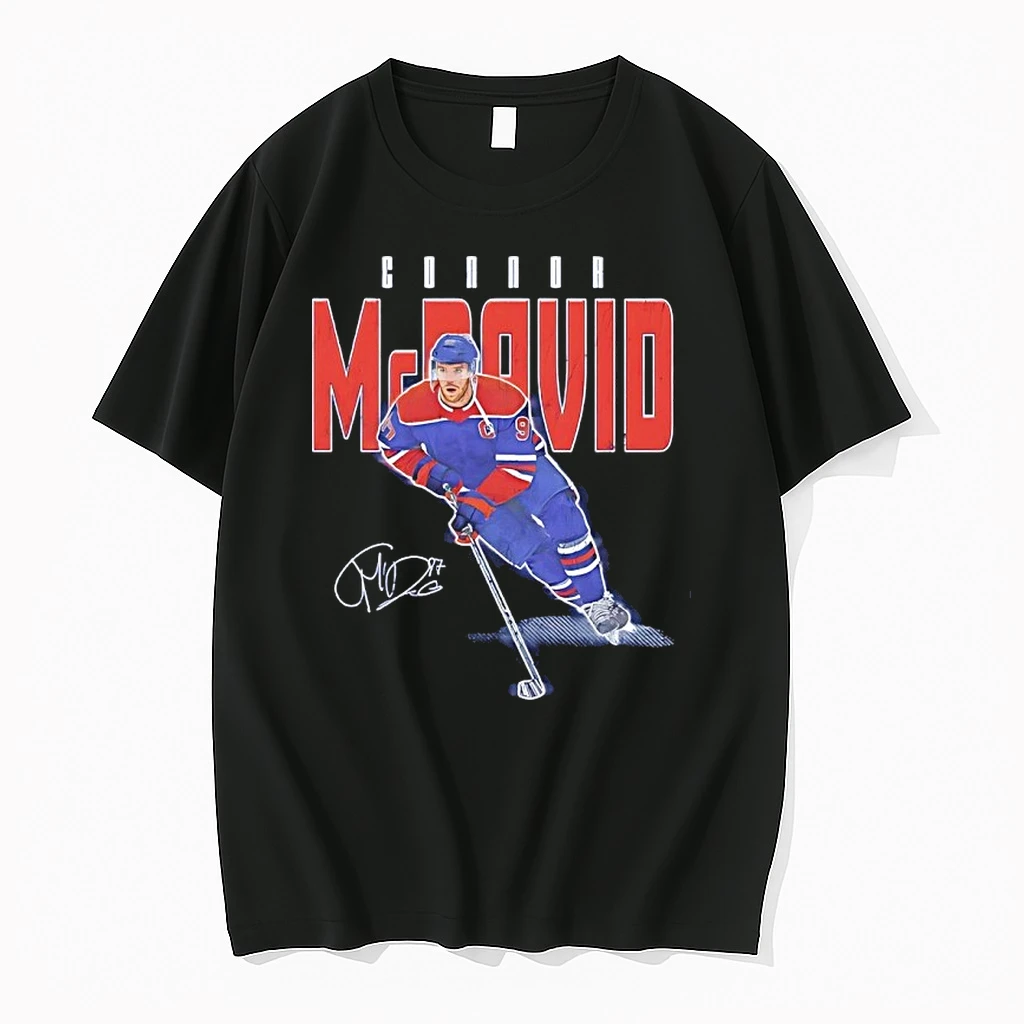 Connor Mcdavid Edmonton Oilers Player Name Signature Shirts