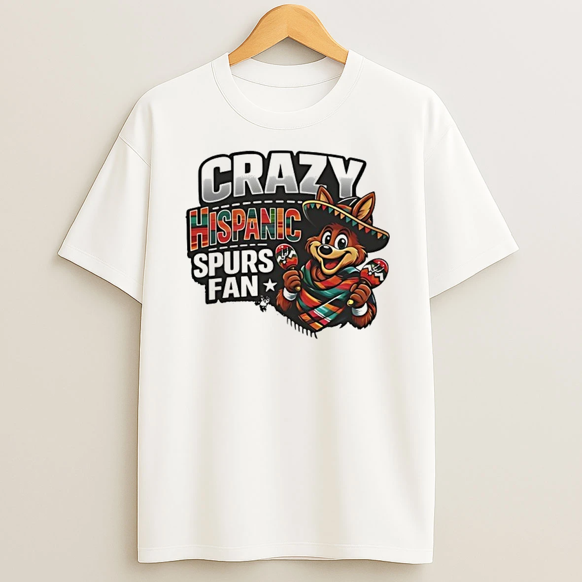 Crazy Hispanic Spurs Fan San Antonio Spurs Shirts